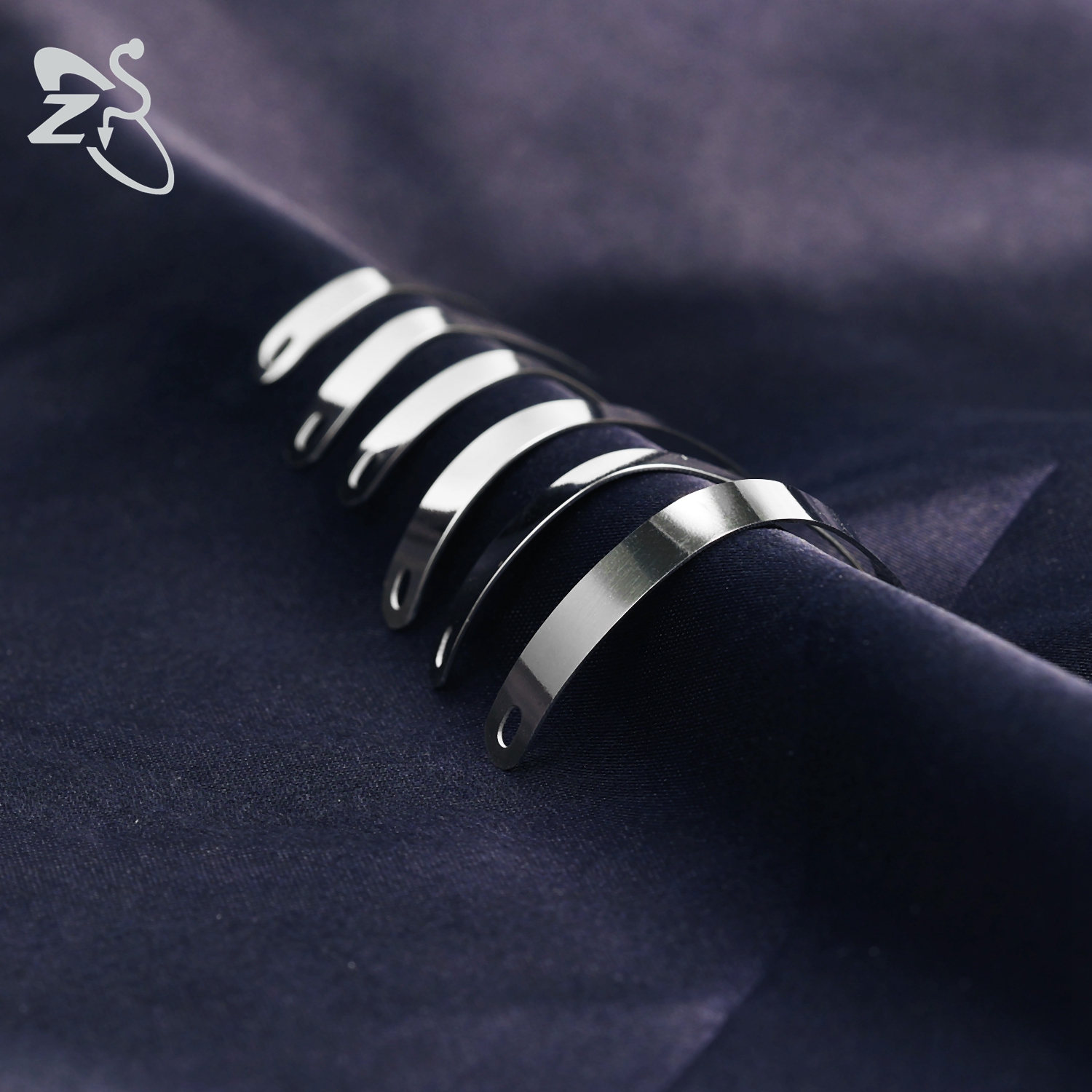 ZS-Piercing en Acier Inoxydable pour Homme et Femme, Bijoux de Corps, Ajustable, Pont de Narine, Punk, 24/30/35/40/45/50mm, 1 Ensemble