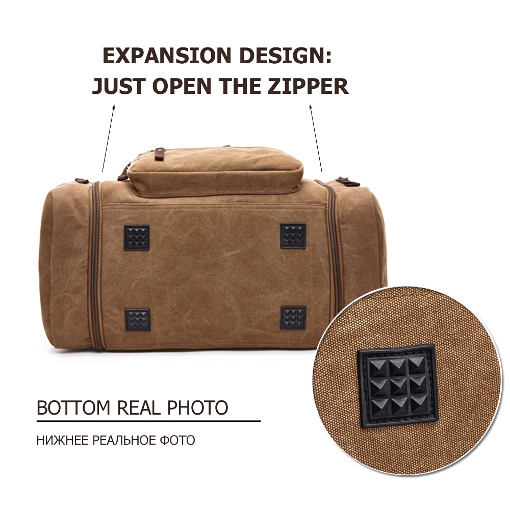 MARKROYAL Mens tela da viaggio borsone da viaggio grande capacità borse da viaggio Tote da viaggio borsa a tracolla borse per la spesa Dropshipping