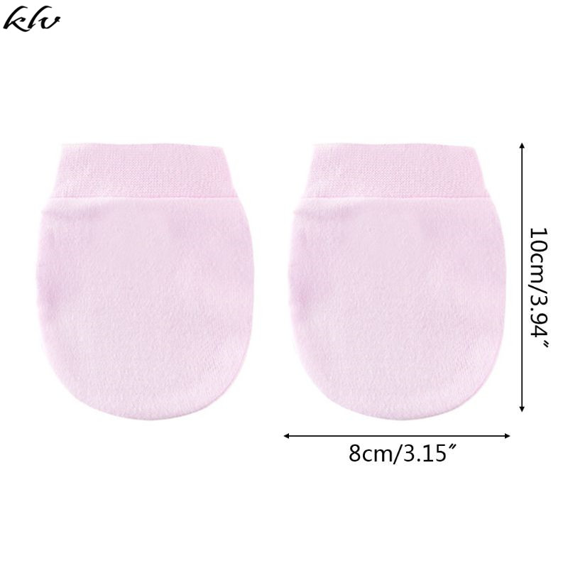 KLV 4 paar/satz Einfache Nette Baby-stricken Handschuhe Neugeborenen Anti-essen Hand Anti-Greifen Handschuh