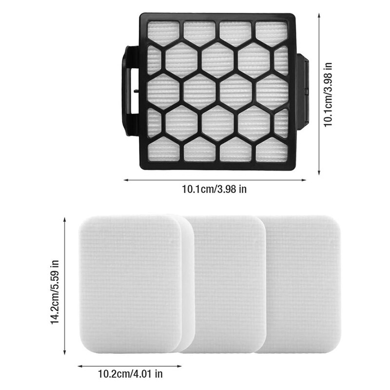 Filtres pour requin Navigator Pet Plus NV150, NV251,NV255 & Zero-M Clean Pet Pro ZU62, ZU62C, ZU60 filtre à vide vertical