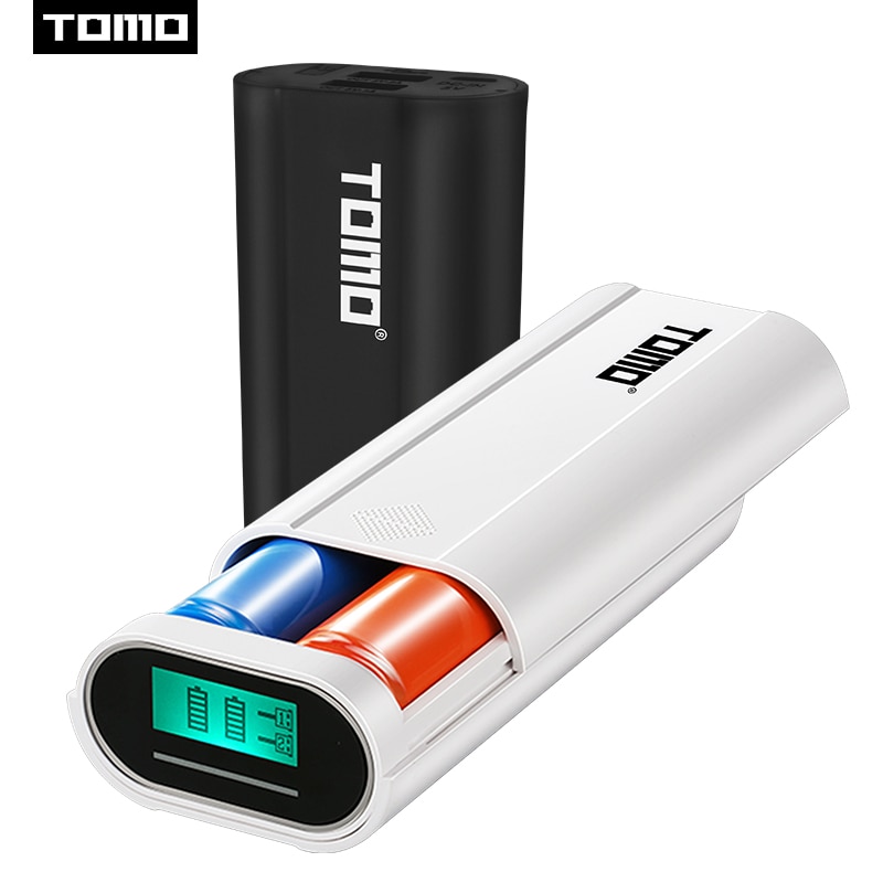 TOMO M2 DIY Power Bank - 2x 18650 Battery Charger - Dual USB Output - LCD Display