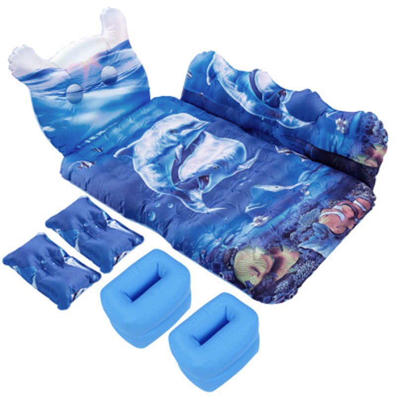Véhicule De Voyage Et Lit De Coussin D'air À L'arrière Voiture Lit Maison Multifonctionnelle Portative Extérieure Transport Aérien Général Lit Confortable: Bleu