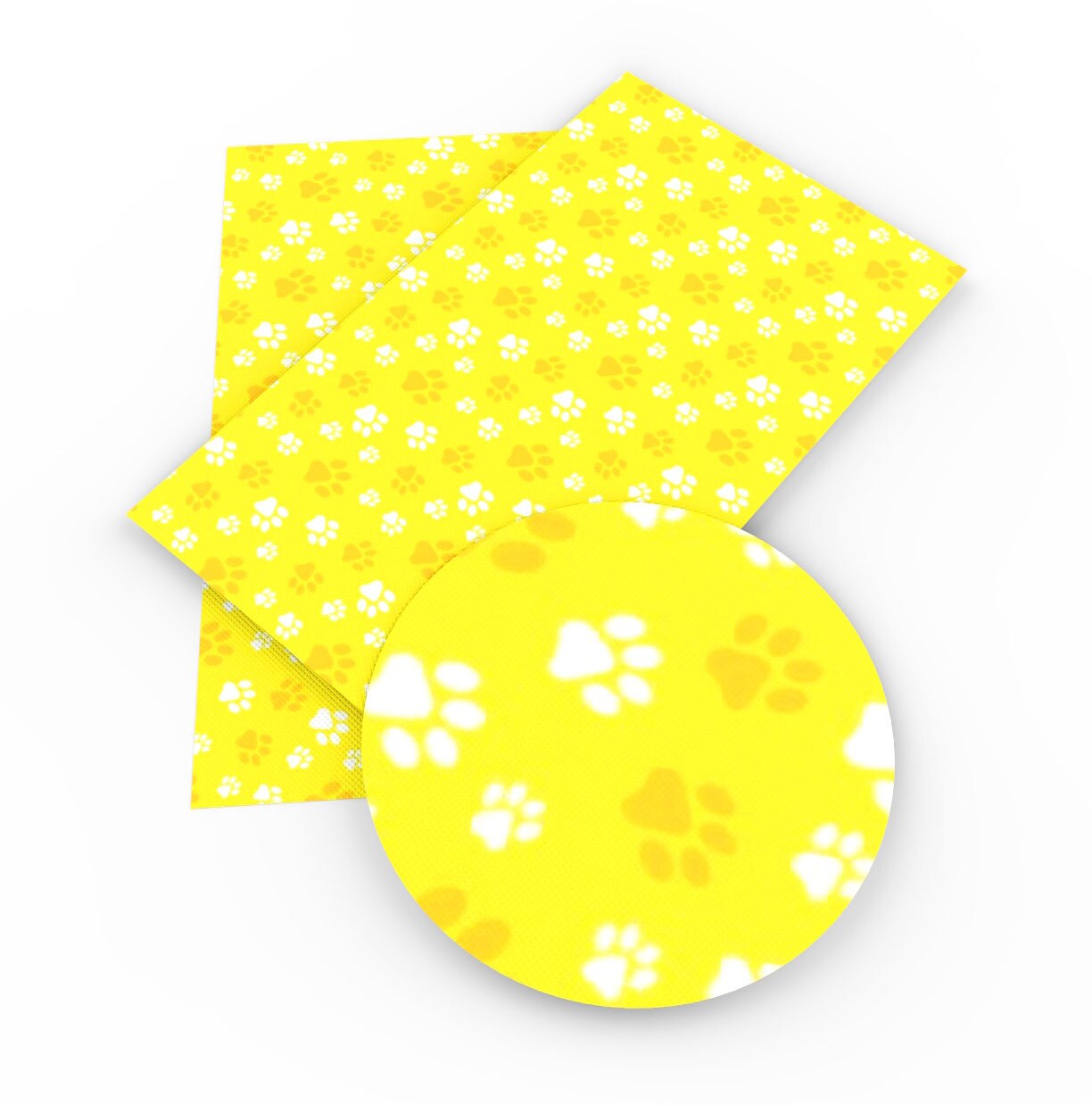 Animal Dog Foot Print Faux Synthetic Leather Fabric For Bow-knot Bags Wallet Earring Phone Case Scrapbook DIY,1Yc17641: 1065960001