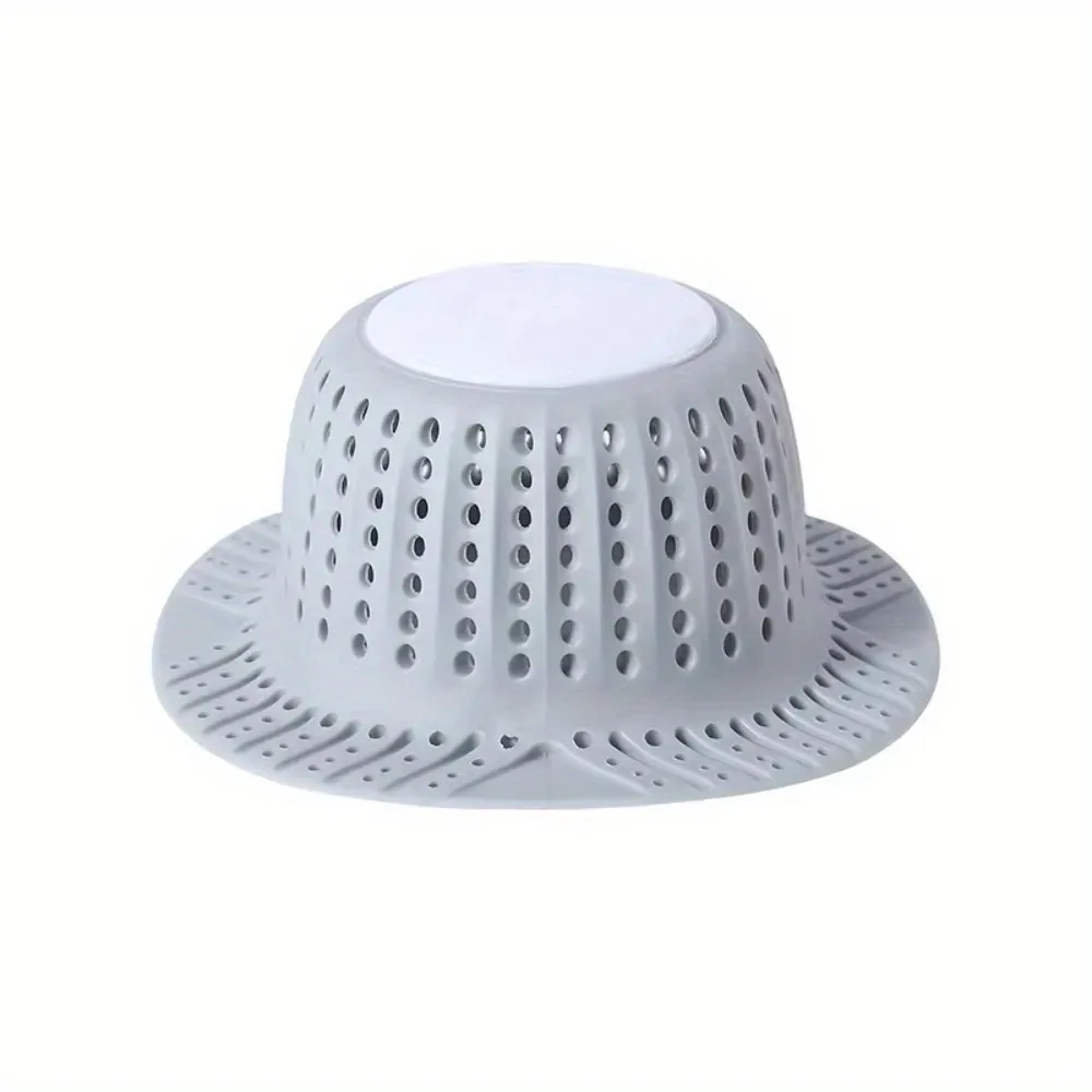 1PC Bathtub Drain Hair Catcher Collapsible Drain Protector for Pop-Up and Regular Drains of Shower Bathtub Tub Bathroom Sink: GRAY