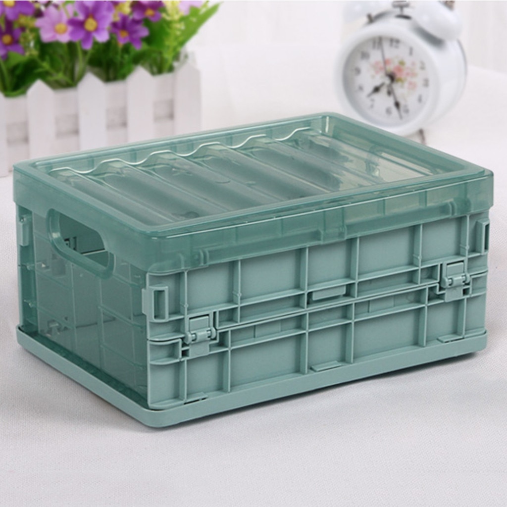 Best Selling Products Plastic Folding Storage Container Basket Crate Box Stack Foldable Organizer Box
