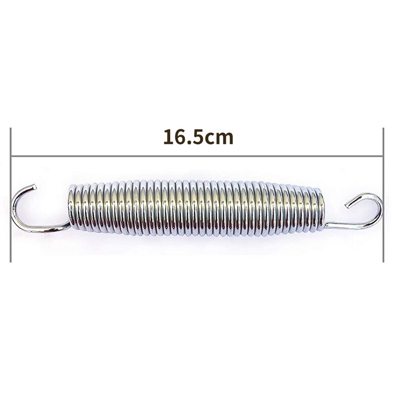 Super sell-10/Pack 6.5 inch Trampoline Spring Steel Replacement Kit for Extra Bounce Trampoline Accessories