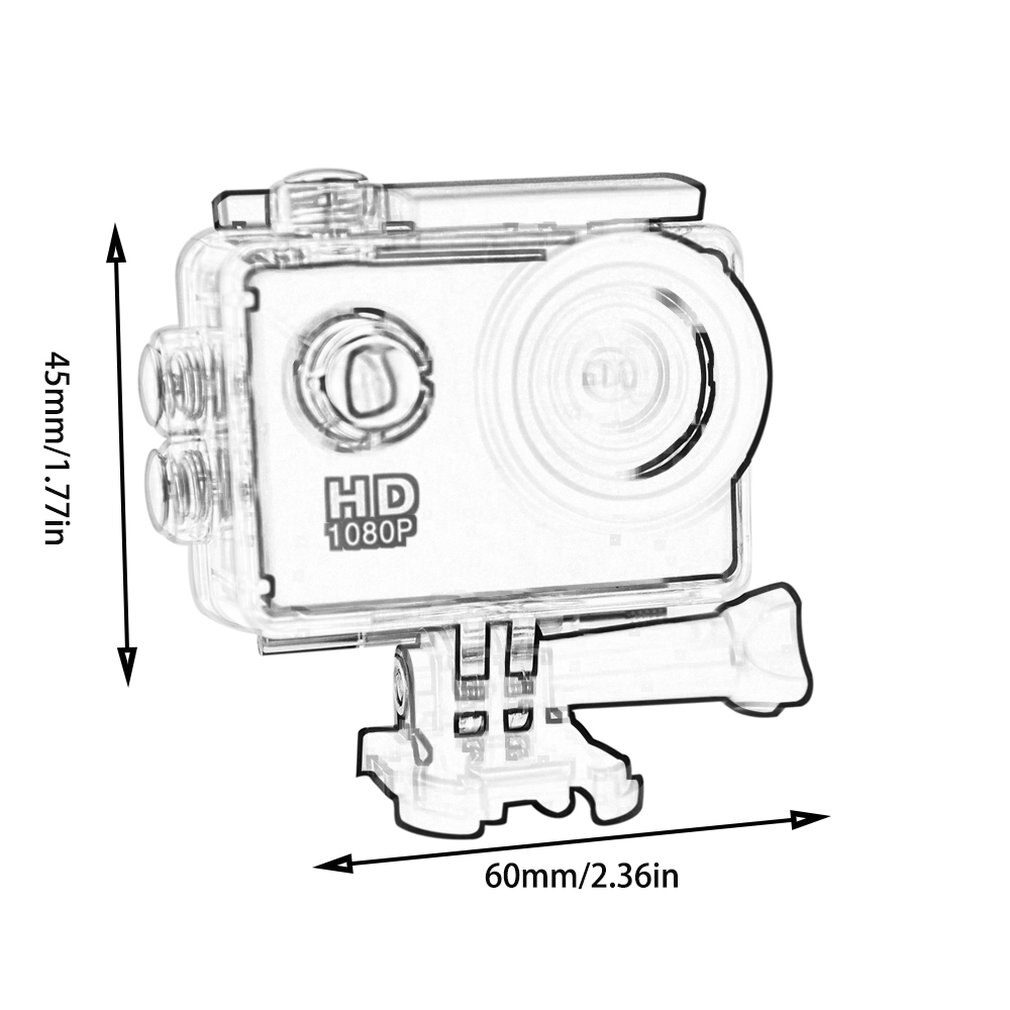 2.0 tommer dobbelt skærm sport dv action kamera vandtæt kamera