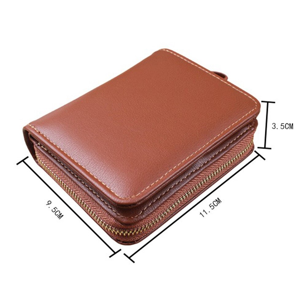 Women Wallet Pu Leather Purse Women Bifold Wallets Mini Cards Holders Zipper Wallets Pocket Coin Retro Purse