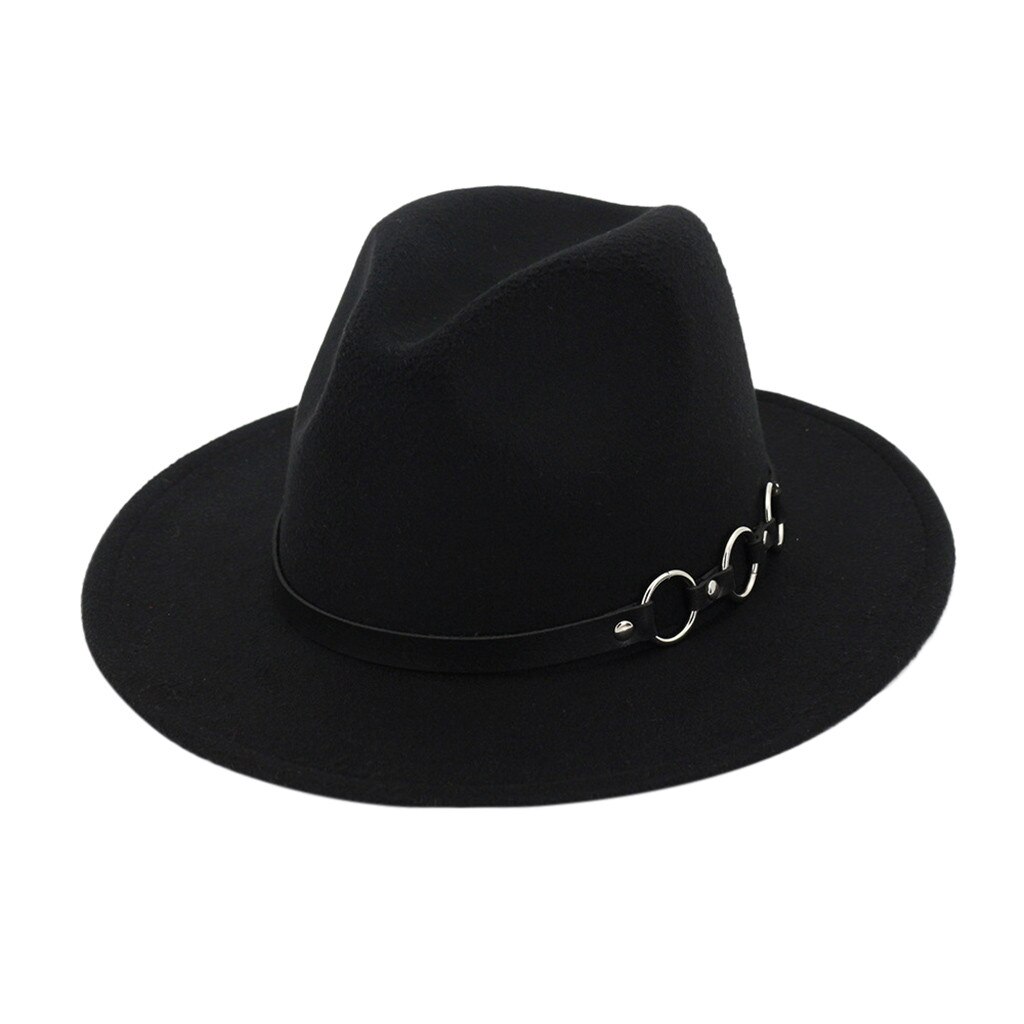Seioum Spring Wide Brim Fedora Men Women Vintage Jazz Hats Stars Wool felt hat Unisex red Felt Bowler Trilby3Q: A