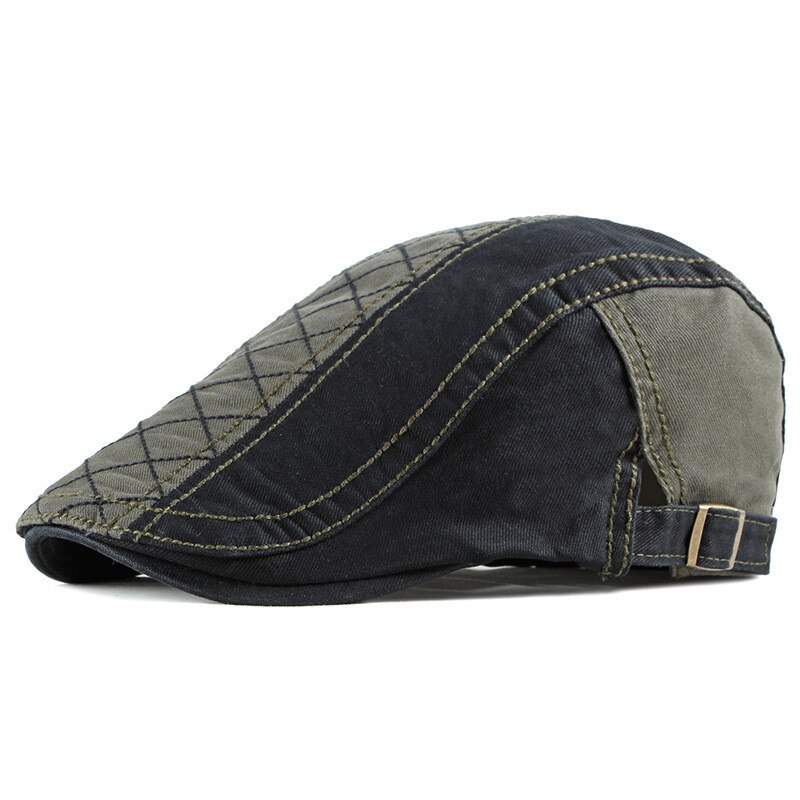 Lente Zomer Patchwork Newsboy Caps Mannen Katoen Platte Pet Vrouwen Schilder Baret Hoeden 22