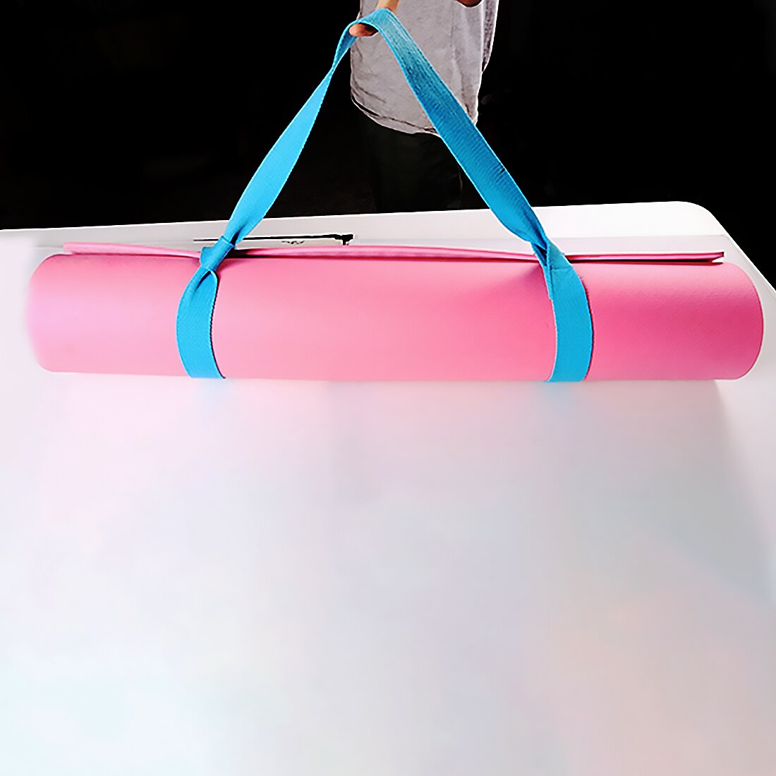 Katoen Yoga Mat Band Verstelbare Yoga Mat Katoen Sling Carry Schouder Riem Voor Alle Yoga Mat Maat 160*3.8Cm
