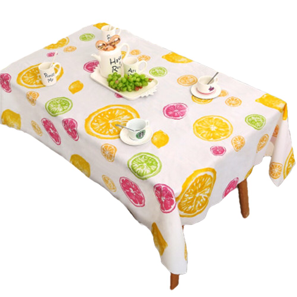 Tablecloth Oil-proof PVC Tablecloth for Dinning Room Party Family Dinner