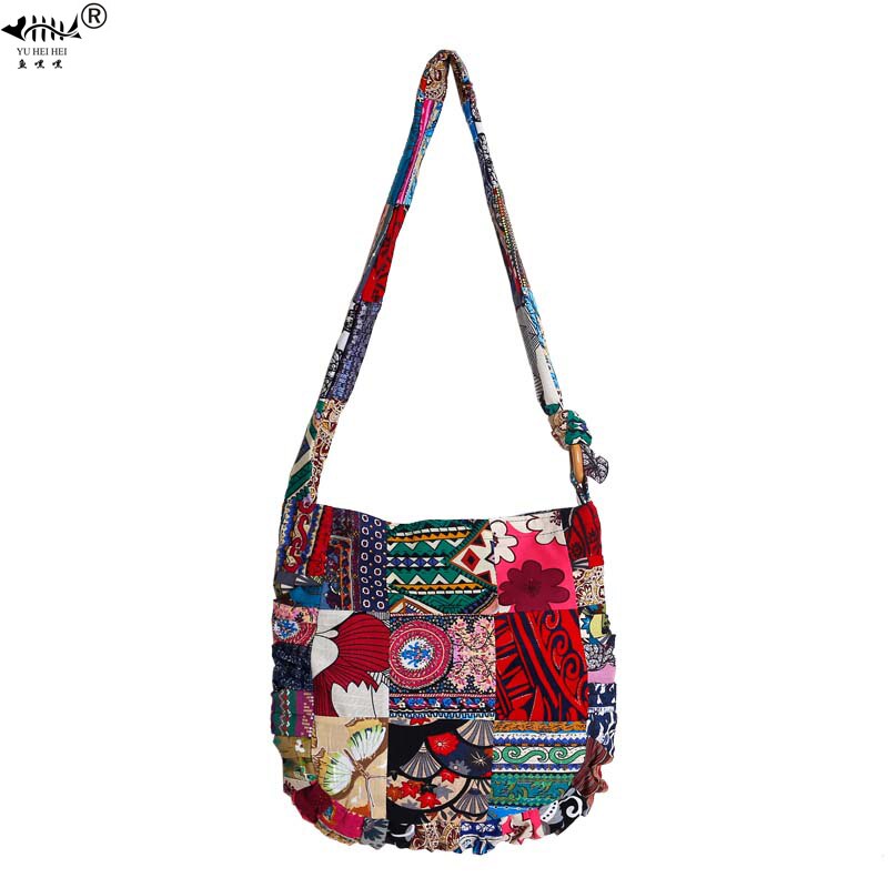 DIY Adjustable Strap Bags Women Handmade Seamless Patchwork Bohemian Shoulder Crossbody Bags Vintage Women's Handbags free