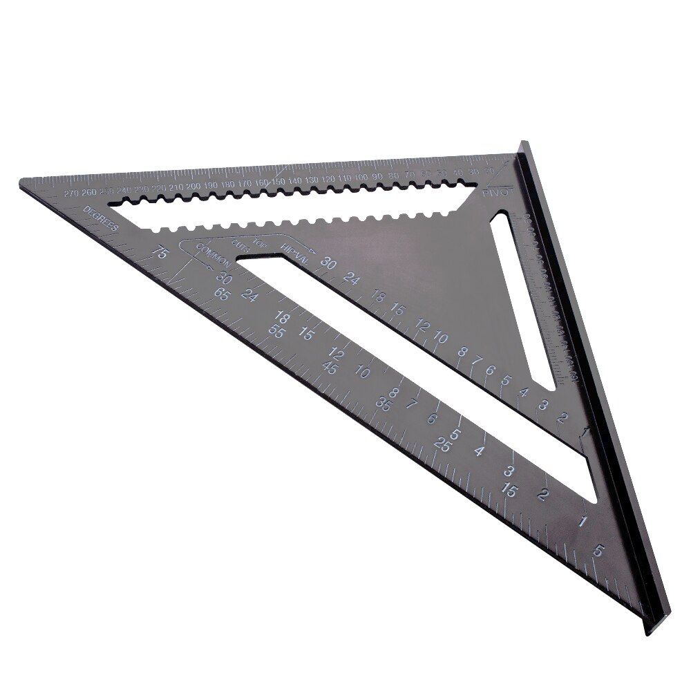 12inch Metric Squares For Woodworking Ruler Measuring Tool Aluminum Alloy Gauge Speed Square Roofing Triangle Ruler