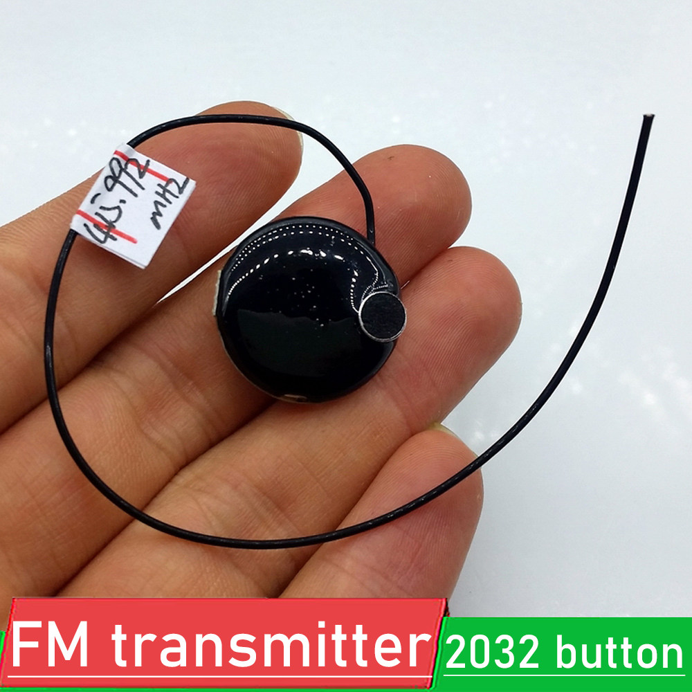 Uhf Fm-zender Mini Draadloze Microfoon Audio Uhf Audio Zender 2032 Knop