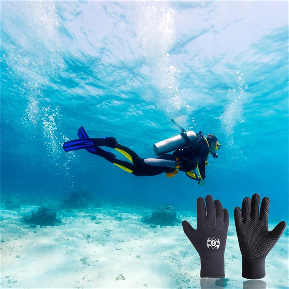 3mm Adult Men Women Warm Scuba Diving Gloves Windsurfing Surfing Spearfishing Snorkeling Boating Fishermen Cold-proof Gloves