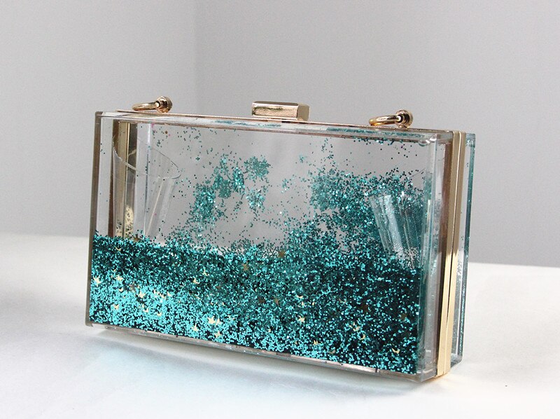 Minaudiere transparent, petit sac à main de luxe pour les femmes,en acrylique,avec cristaux et straps à chaine unique,disponible en plusieur couleurs