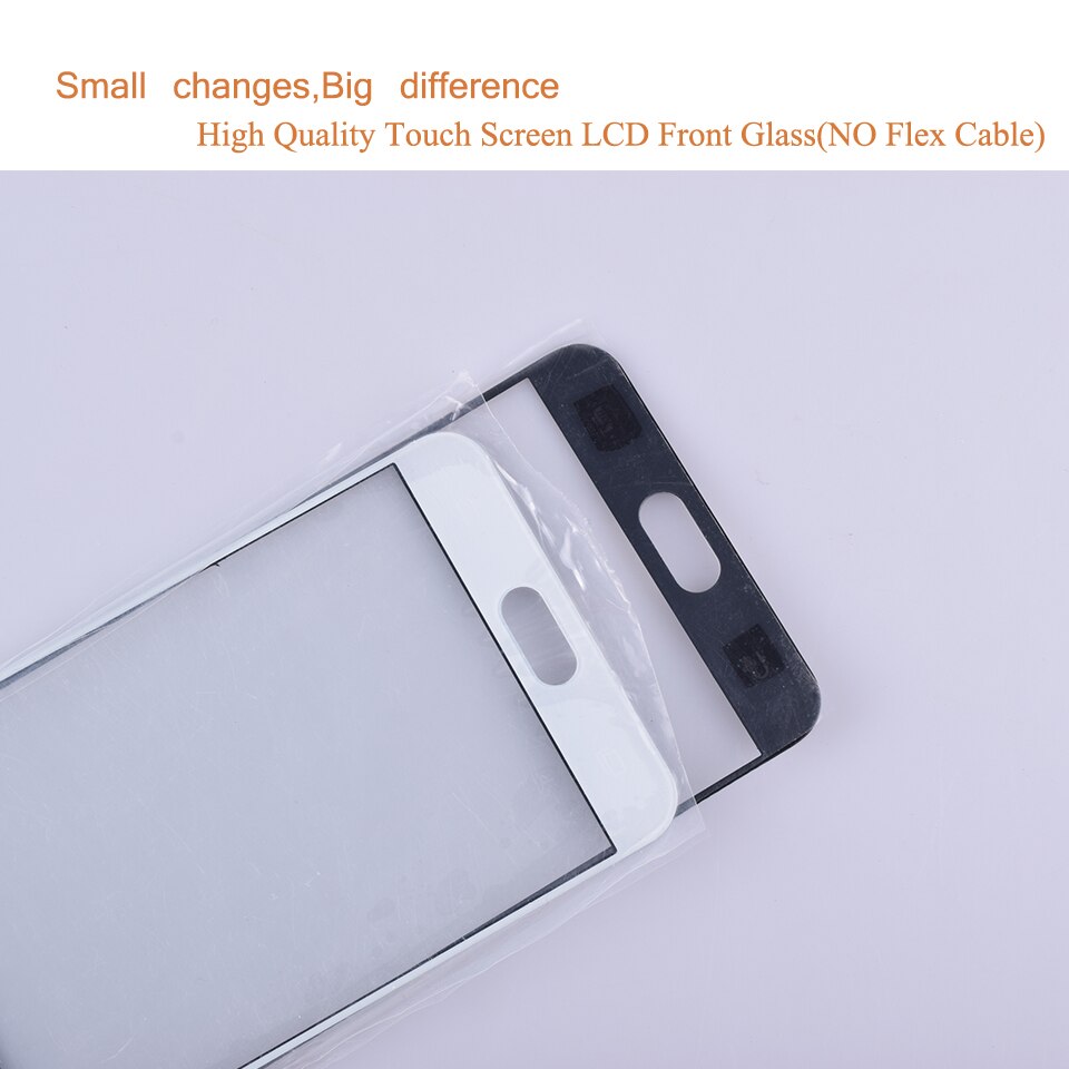Voor samsung galaxy  c5 c5000 sm-c5000 touchscreen frontglaspaneel touchscreen  c5 buitenste glazen lens geen lcd-vervanging