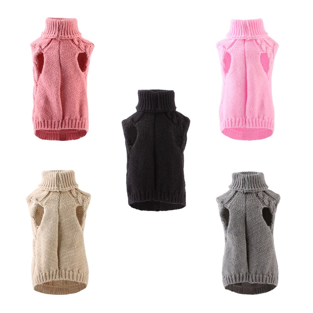 Høst vinter varm hund genser ullgarn kjæledyr klær ull hundeklær