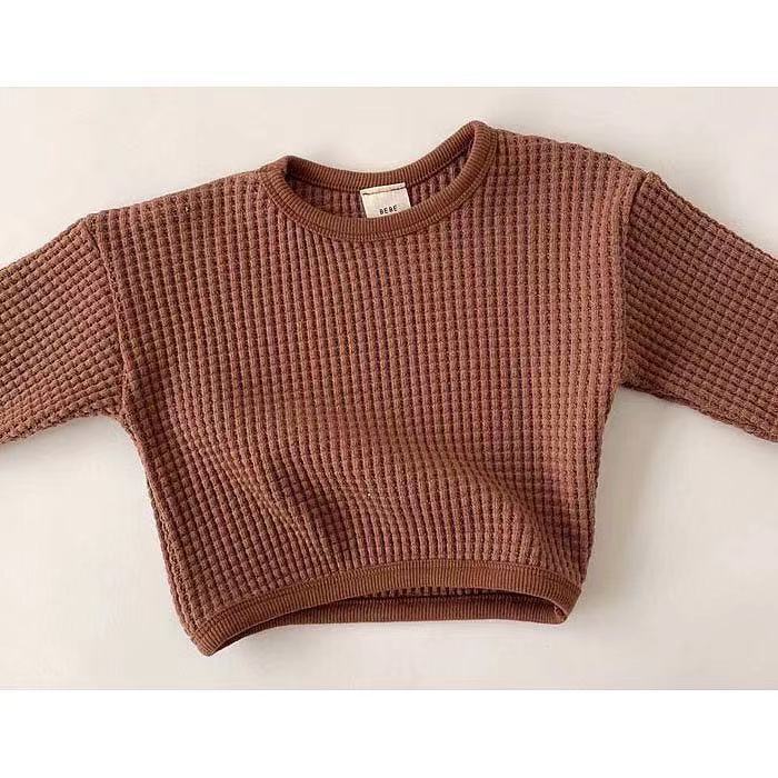 Pull à capuche pour bébé, manches longues, motif ananas, pour garçon et fille, vêtement pour enfant: brown / 80-12-18M