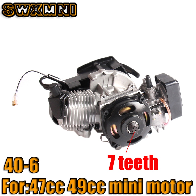 47cc 49cc Pocket Bike Pull Start Engine Voor 2 Takt Mini Go Kart Dirt Bike Benzine Scooter Atv pocket Bike Motor