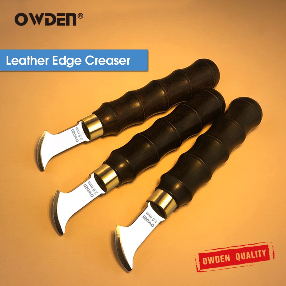 Owden Lederen Edge Creaser Tool Lederen Tool Markering Versieren Line Tool Leathercraft Tool Lederen Edge Tool