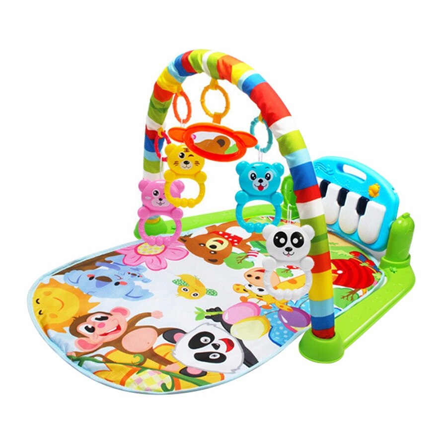 Baby Kick and Play Piano Gym Mat Rack foldable Play Crawling Mat Early Educational Toy for 0~36M: Type 3