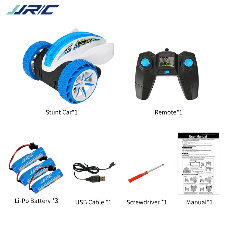 Hipac JJRC Q77 RC Auto Teufel Fisch Spinnen Kunststück Rolle Fernbedienung Autos 360 Grad Drehung Absturz Beständig RC Kunststück Auto: rc car weiß  3B