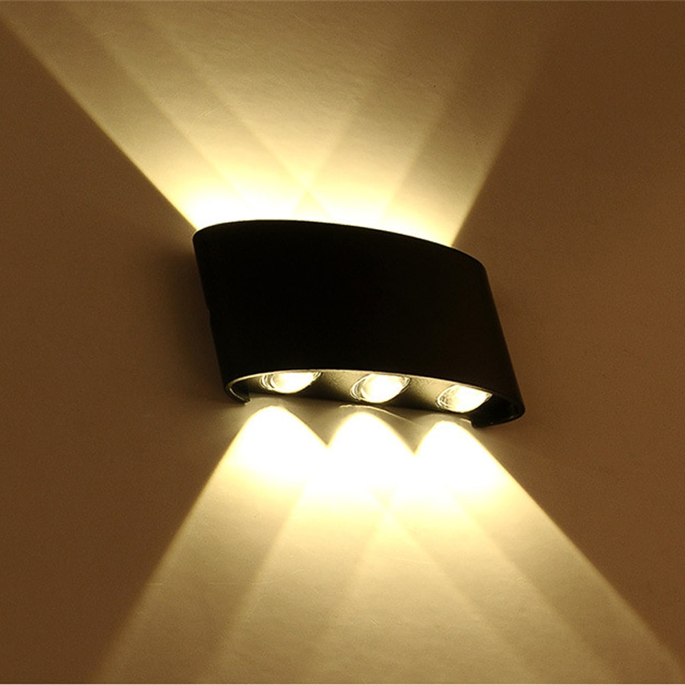Waterdichte 6 w Led Wandlamp 85-265 v moderne Aluminium indoor outdoor Opbouw Led Tuin Veranda gang buitenmuur Licht