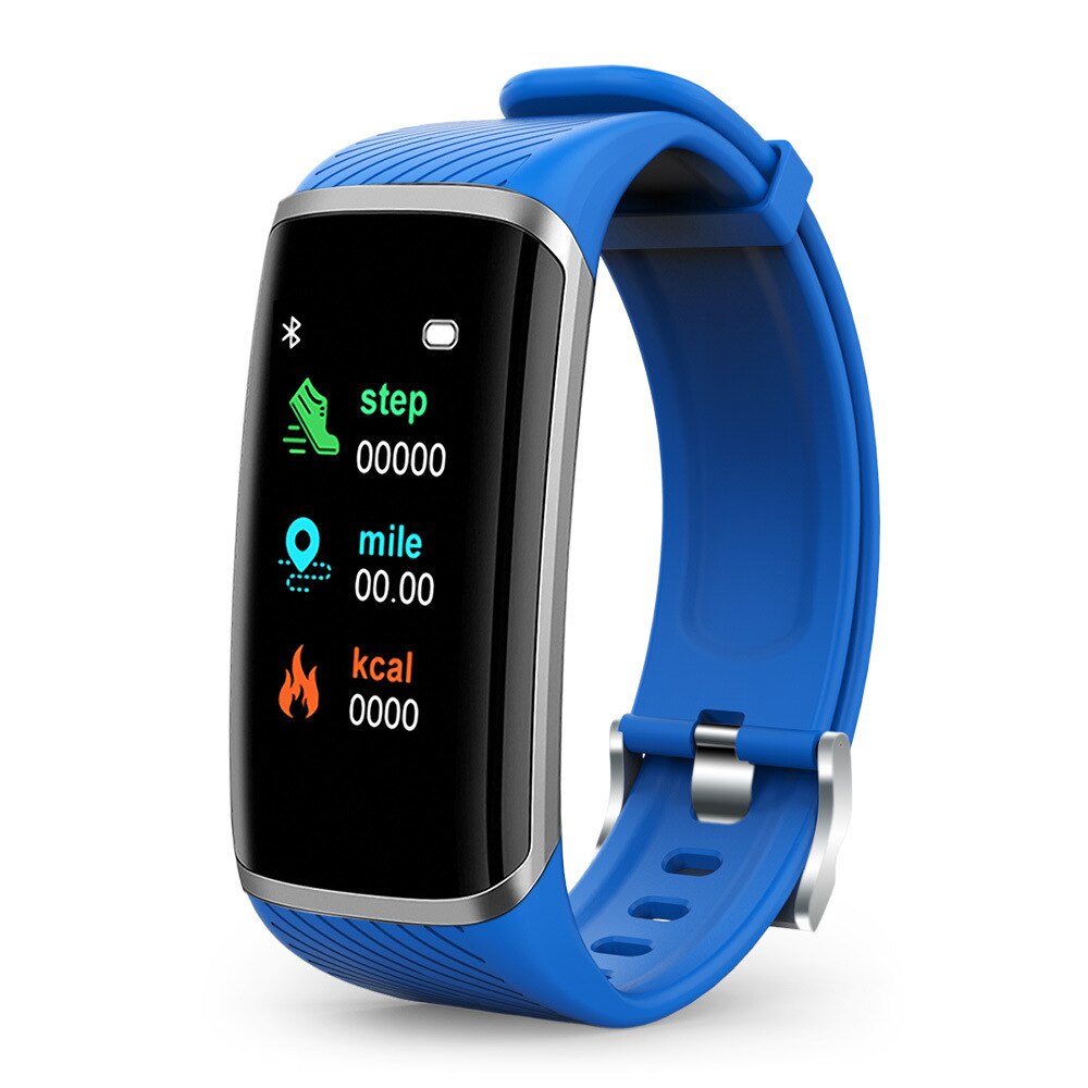 Slimme armband met gecoat scherm, stappenteller, sporthorloge, smartband, fitnesstracker, bluetooth, waterdichte slimme band