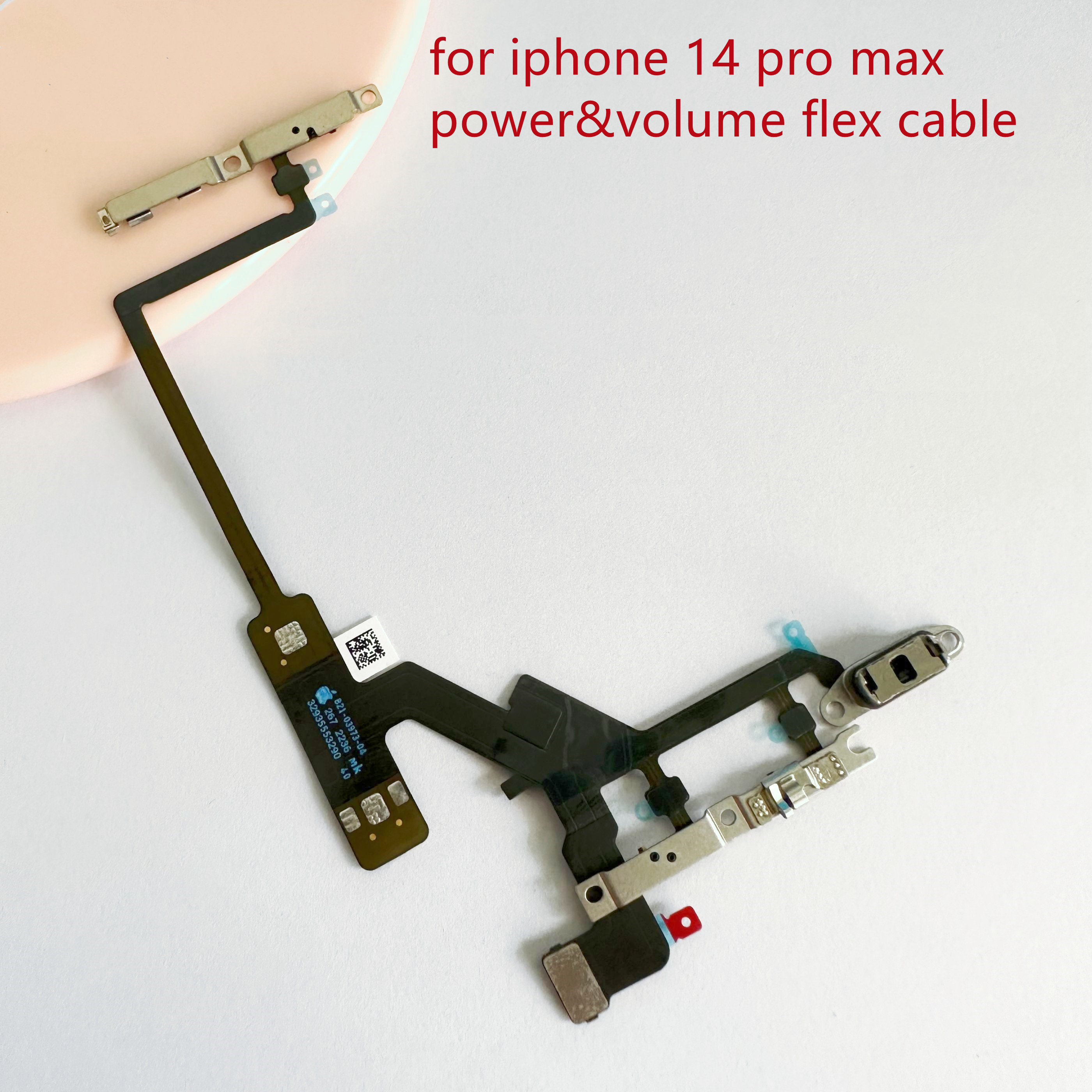 Alideao-Volume Flex Cable for iPhone 14 14 Plus 14 Pro 14 Pro Max Wireless Charging Chip NFC Coil with Volume Flex Cable 1Pcs: Orange
