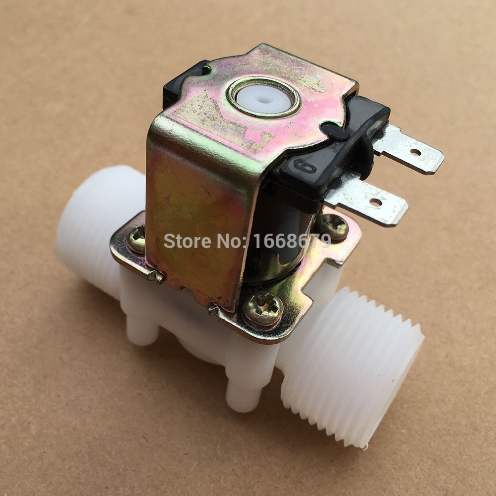 Ebowan normalt lukket vand magnetventil  dc 12v dc 24v ac 220v elektrisk 3/4 '' ventil vandkontrol omskifterenhed