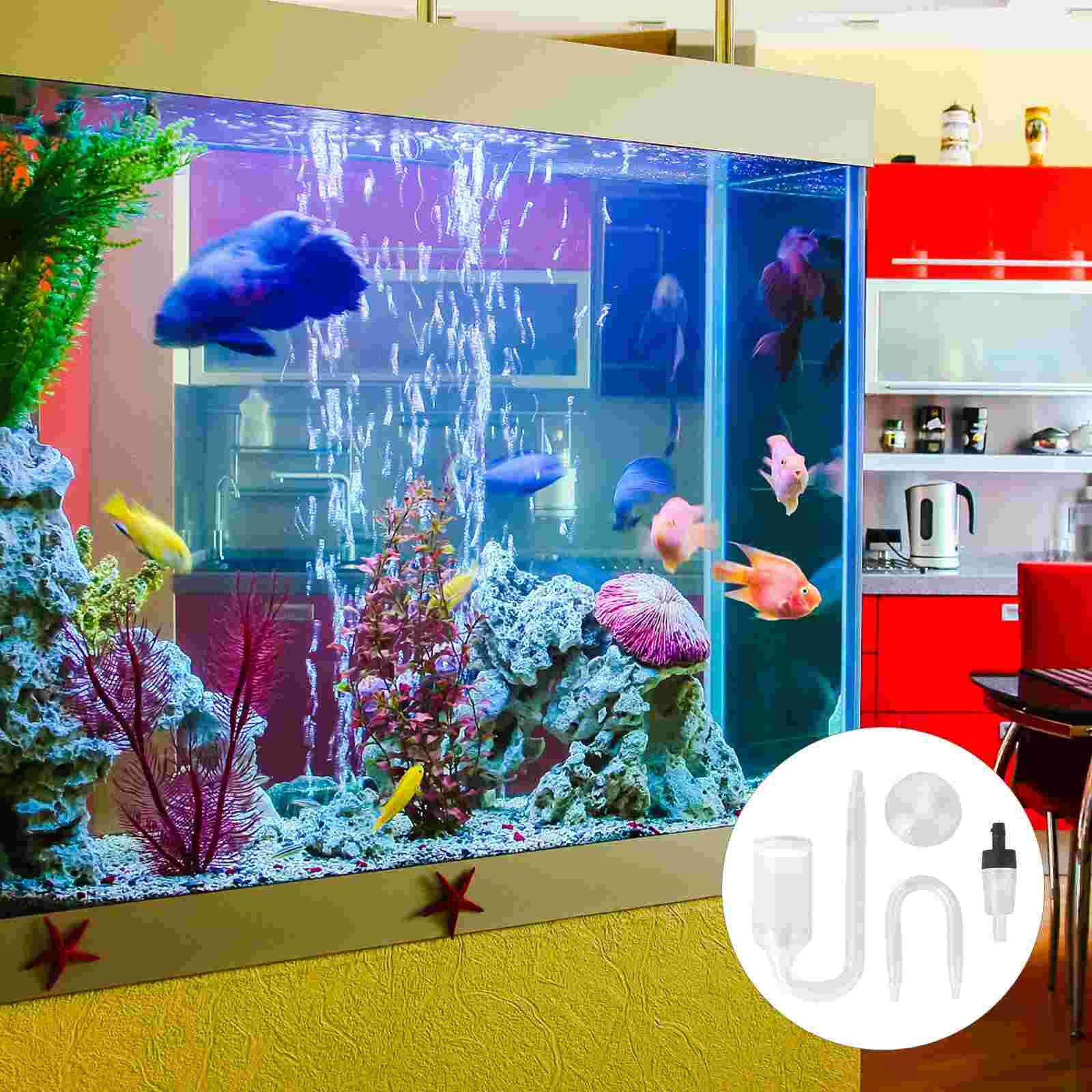 4pcs/Set Fish Tank Bubbler Oxygen Diffuser Air Bubbler for Aquarium Hydroponics