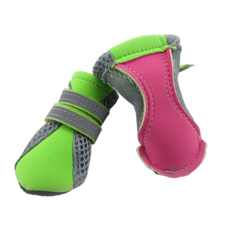4 Stks/set Hond Schoenen Mesh Ademend Comfortabele Zachte Bodem Schoenen voor Indoor Antislip Schoenen voor Hond Huisdier Schoenen Levert
