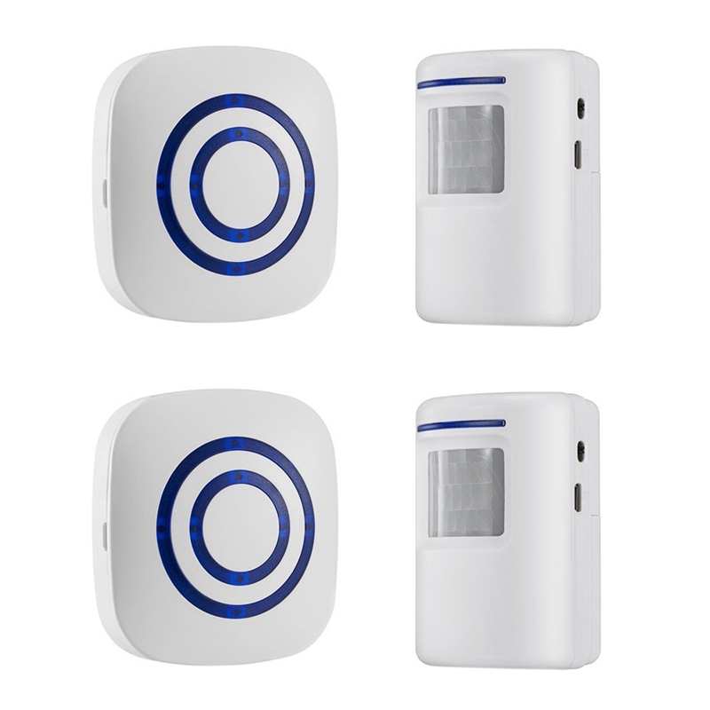 Deurbel, Draadloze Business Deur Motion Sensor Detector Smart Bezoeker Deurbel Home Security Oprit Alarm