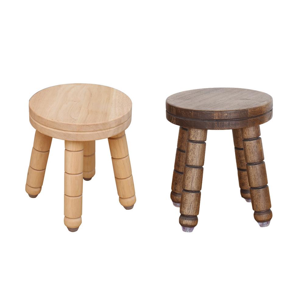 Small Wood Stool Square Modern Low Stool Family Living Room Makeup Dining Small Bench Footstool Household Furniture