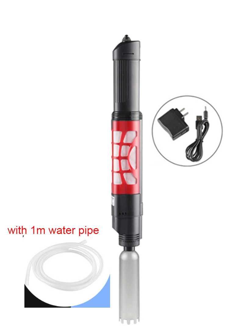 Aquarium Automatische Grind Elektrische Reiniger Waterfilter Zandwasmachine Sifon Stofzuiggereedschap voor Aquarium Aquarium: S / Roze