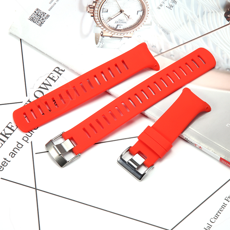 Correa de reloj de repuesto de silicona D4 para Suunto D4 D4i Novo, correa de buceo para hombres y mujeres, pulsera deportiva resistente al agua con hebilla