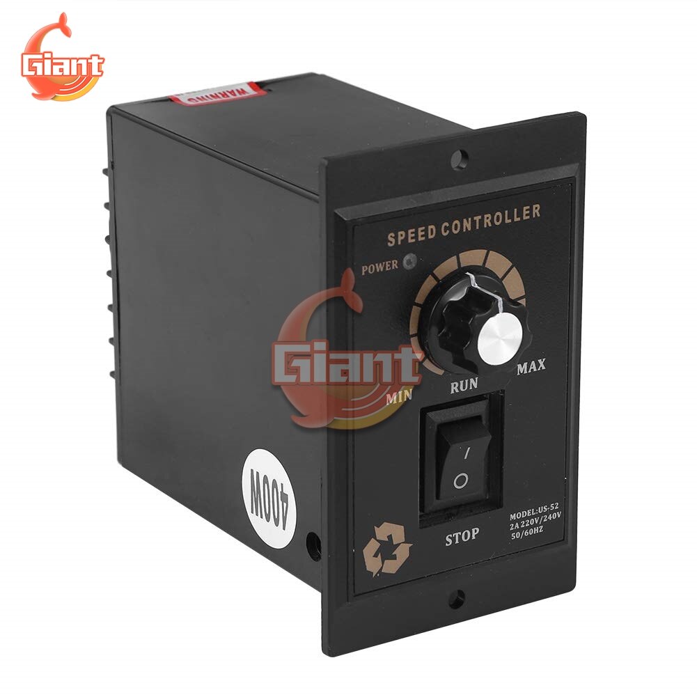 AC 220V 400W Motor Speed Pinpoint Regulator Controller Forward & Backward 50/60hz Speed Reducer Motor Speed Control 6 Pin