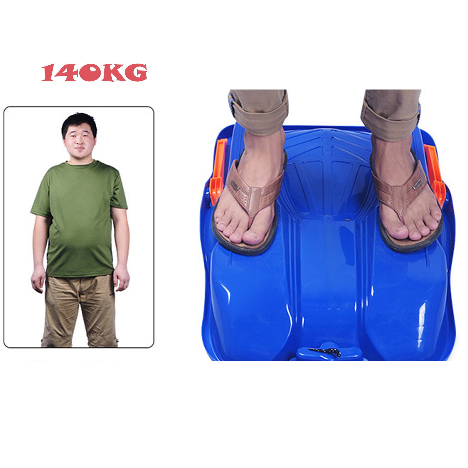 Children's Sledge Ski Safe Snow Winter Toboggan Outdoor Sport Skiing Board Safe Snow Toboggan Outdoor Sport Skiing Board