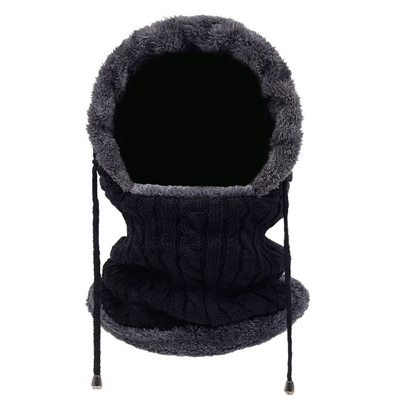 Gorro de lana salvaje para hombre y mujer, gorros gruesos de terciopelo, cálidos, a la , a prueba de viento,