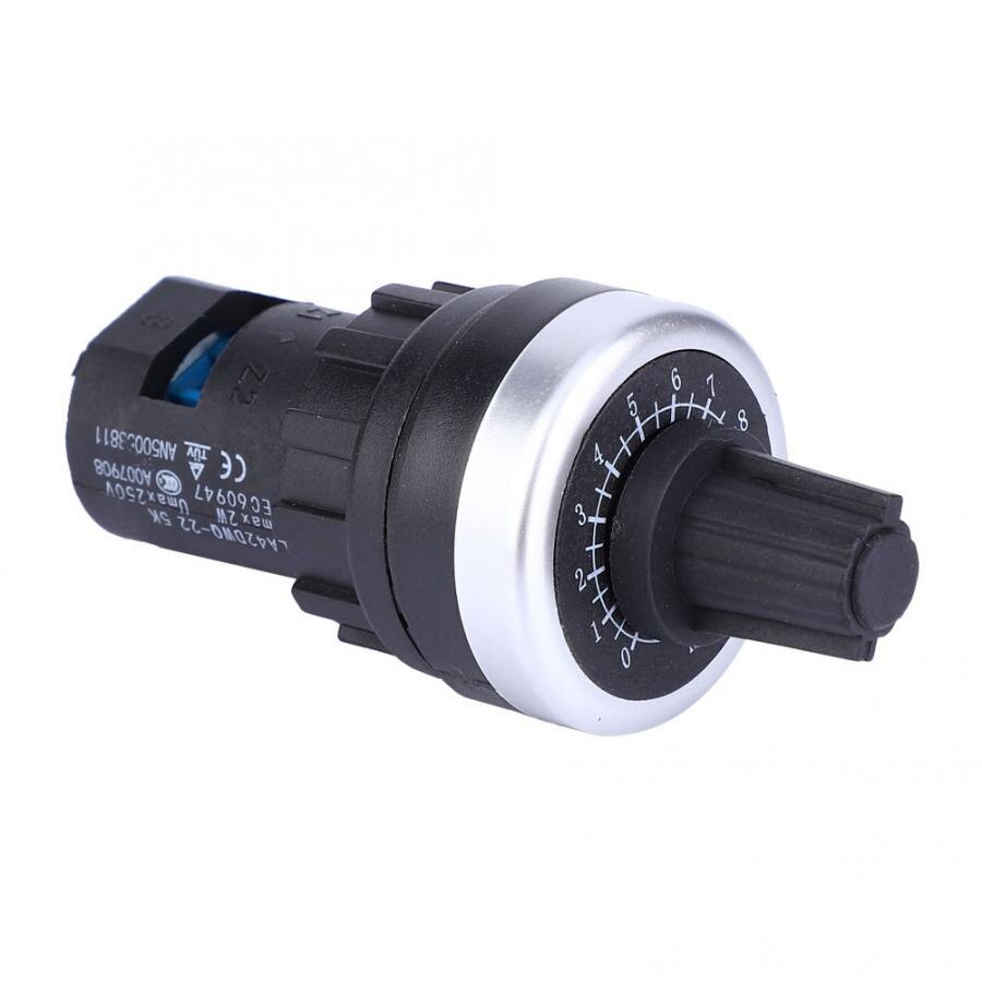 22mm Potentiometer LA42DWQ High Accuracy Variable Speed Adjustable Single Circle Potentiometer 22mm 5K