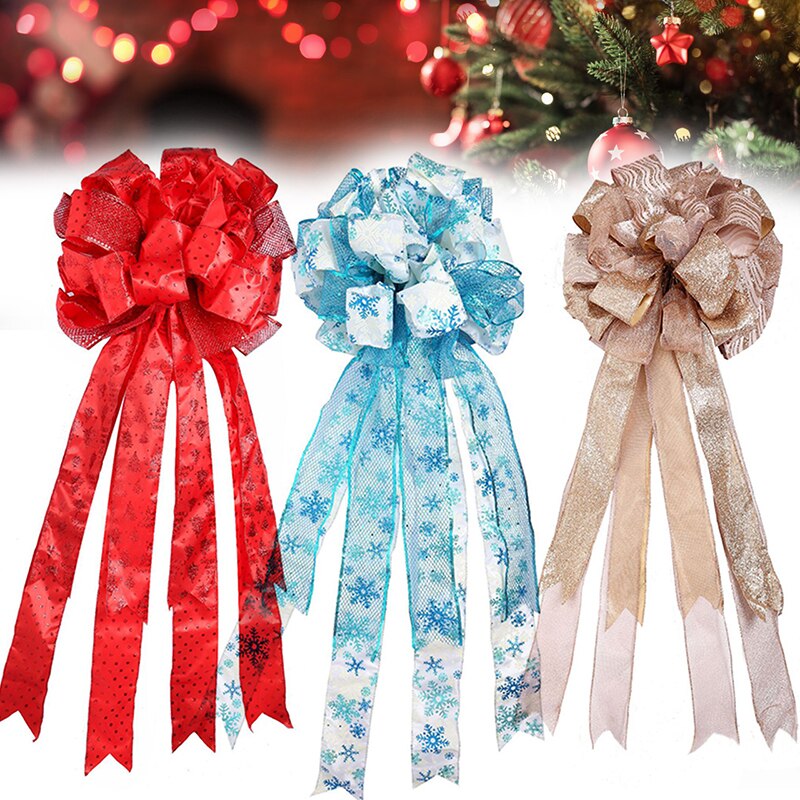 Kerstboomtop strikvormige ornamenten huis speciale kerstfeestdecoraties  p7 ding