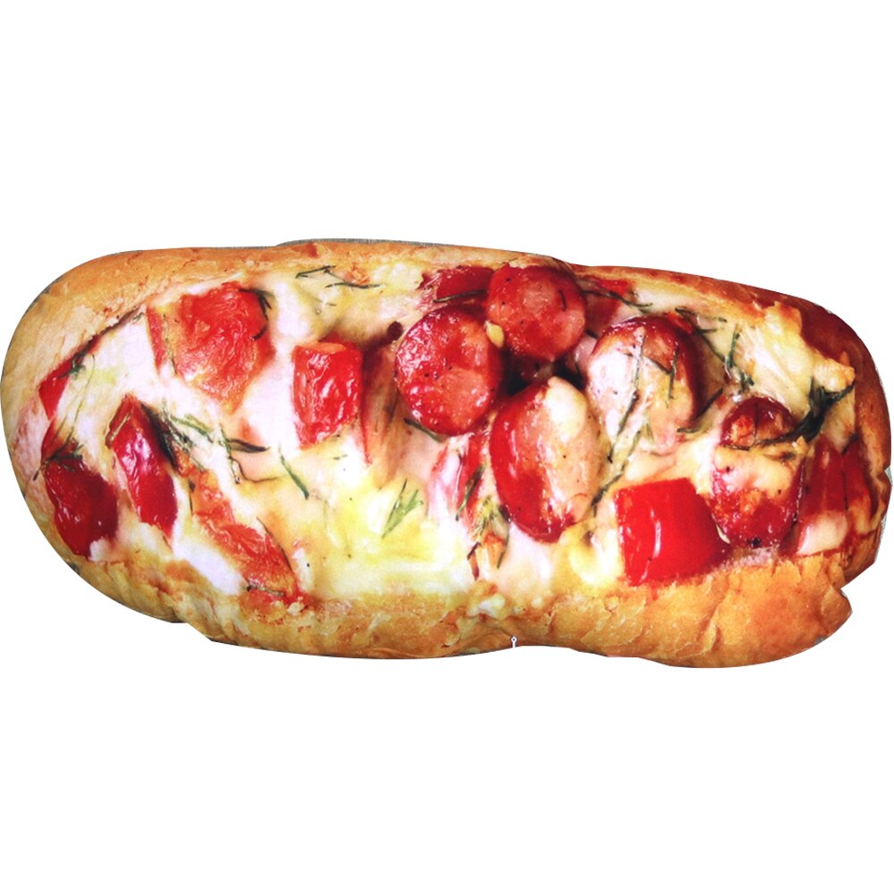 Muñeca rellena modelo de pan de sésamo con mantequilla de jamón simulada en 3D, cojín trasero, almohada decorativa, cojín de apoyo