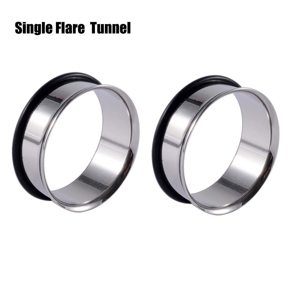 2PC Black White Acrylic Spiral Ear Stretcher Taper Big Size Piercing Ear Expander Steel Tunnel Plugs Body Jewelry 12mm-24mm