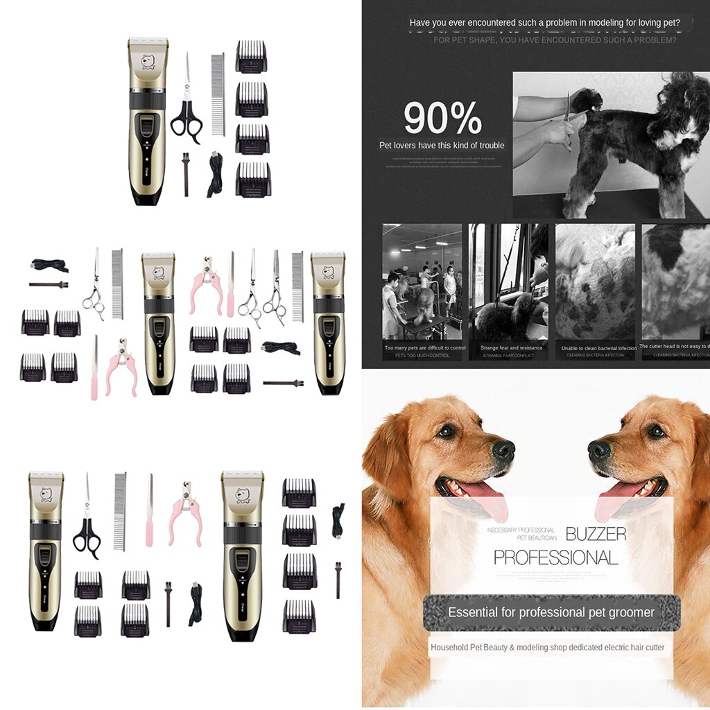 Cat Dog Hair Trimmer Kit Pet Hair Cutter Electric ... – Grandado