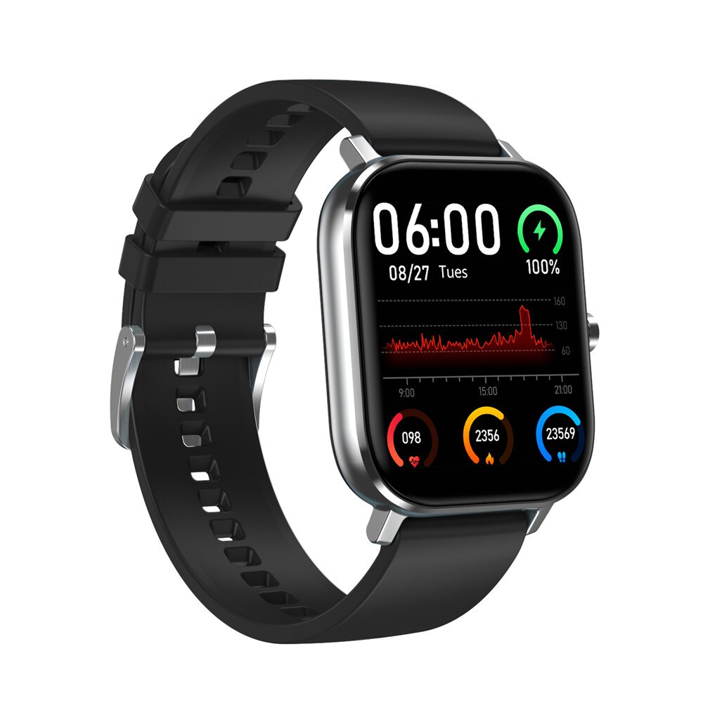 Neue P8 Profi DT35 Clever Uhr 1,54 zoll Herzfrequenz EKG Blutdruck Monitor Bluetooth Anruf Armbanduhr Männer Frauen Smartwatch: Grau