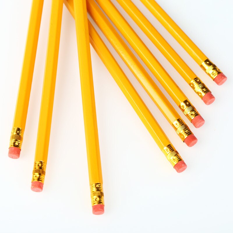 10 Pencils/box wood Personality pencil With eraser safety environmental protection HB Pencil Students School pencil