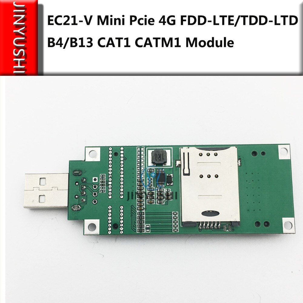 EC21 EC21-V Mini Pcie + USB Adapter mit SIM karte Slot Katze1 4G LTE Modul B4/B13 für verizon