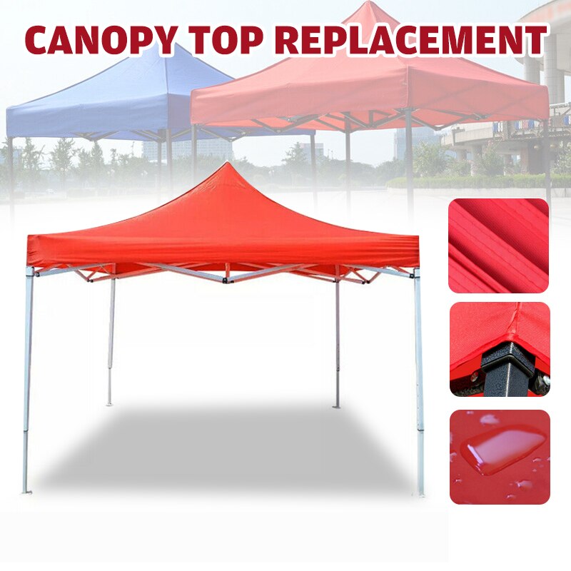 Replacement Four-Corner Tent Cloth 3X3M/2X2M Canopy Top Cover Foldable Rainproof Patio Pavilion Replace Gazebo Canopy Top Cover
